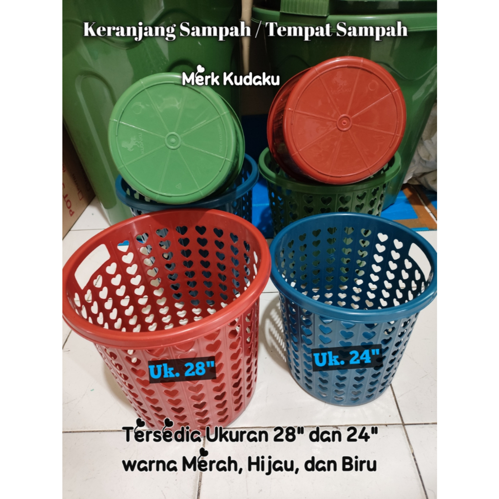 Kudaku Keranjang Sampah / Tempat Sampah Murah Meriah / Keranjang Sampah Serbaguna