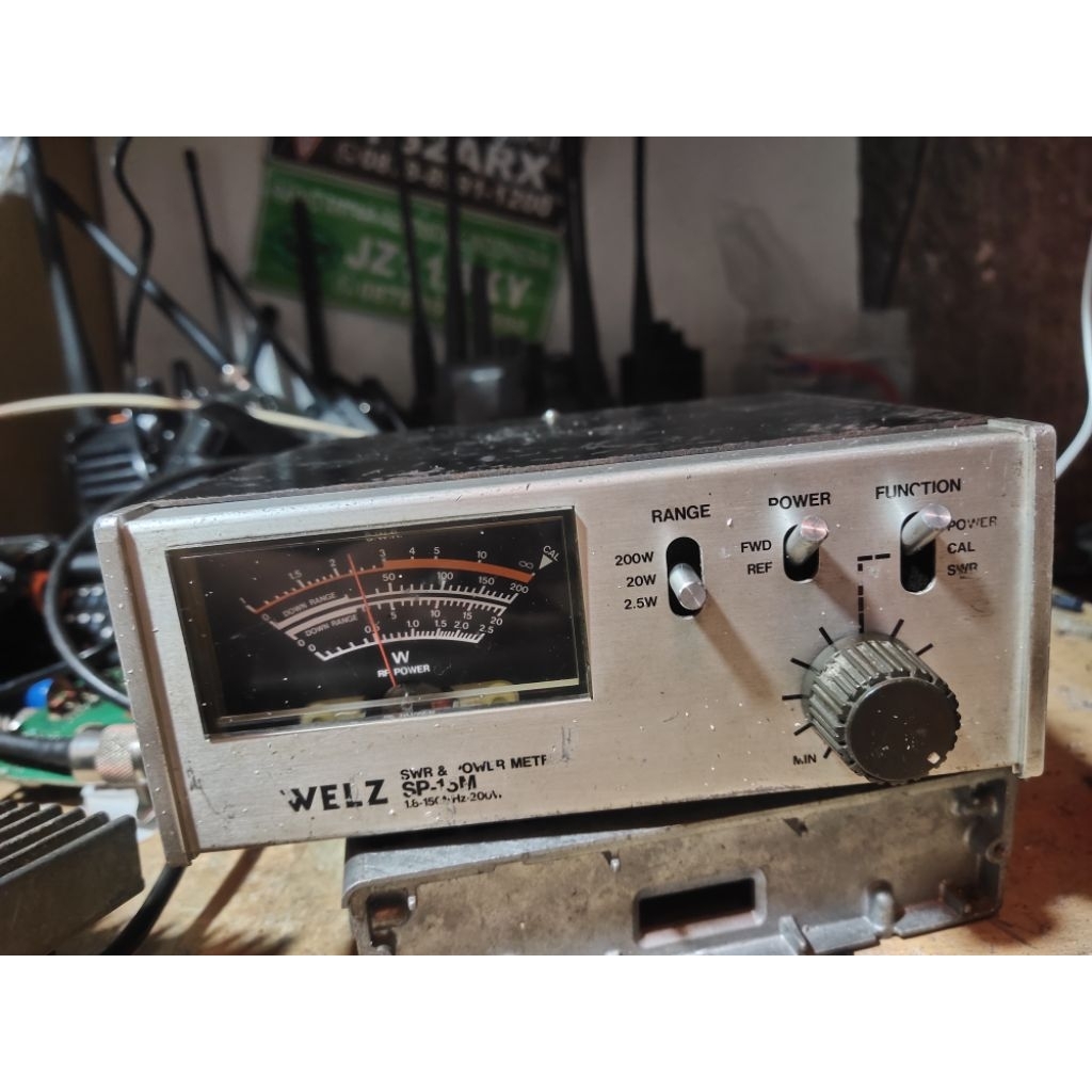 SWR WELZ SP-15M ALAT UKUR WATT PADA RADIO KOMUNIKASI SWR METER WELZ SP-15M