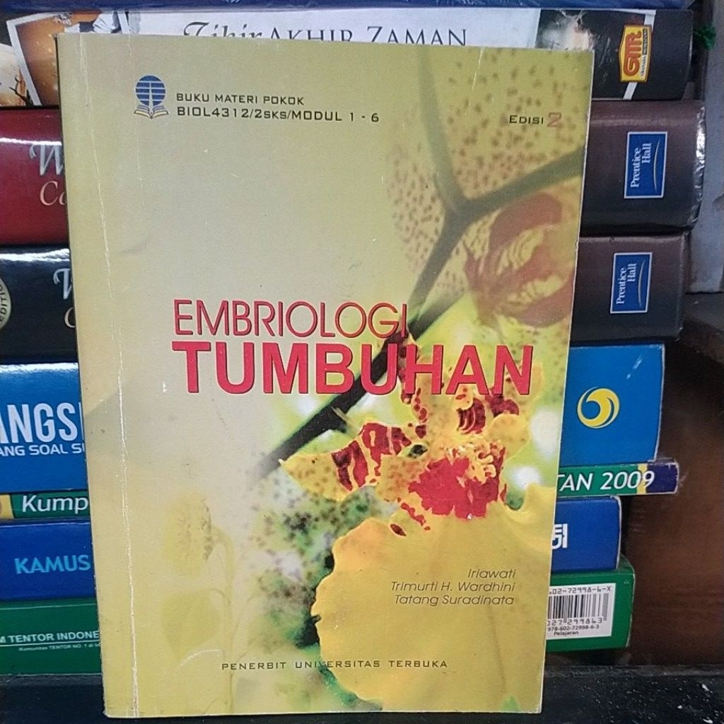 BUKU BEKAS ORIGINAL EMBRIOLOGI TUMBUHAN EDISI 2