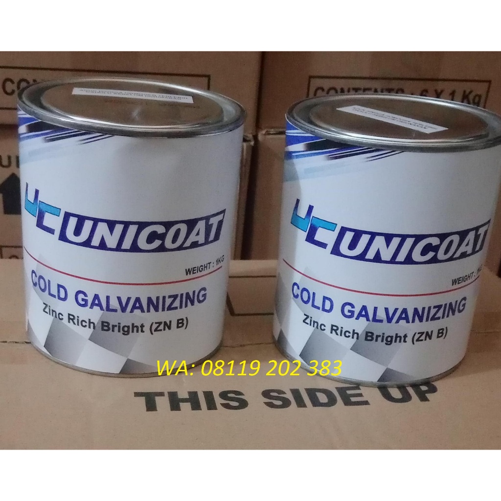 Unicoat Cold Galvanizing ZN B, cat galvanis dingin @1 kg kaleng