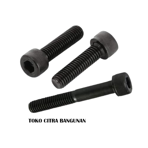 Baut Kunci L m6 x 35 mm Baut Kepala Kunci L Bolt Head Socket Hexagonal L Hitam Diameter 6 mm x 3.5 c