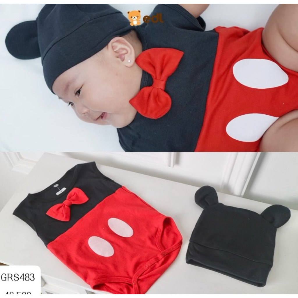 (Khusus Batam) EDL Jumper Bayi Disney Mickey