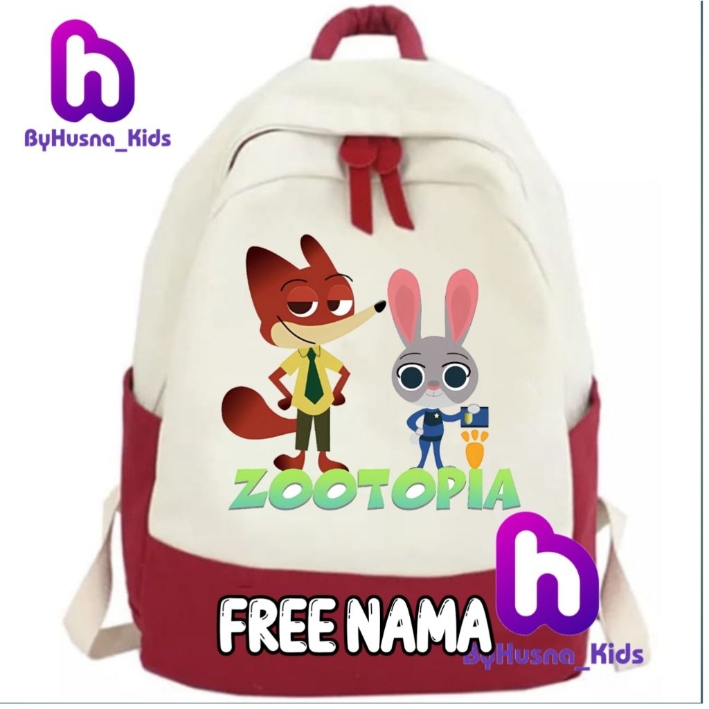 TAS RANSEL ANAK KARAKTER DISNEY ZOOTOPIA