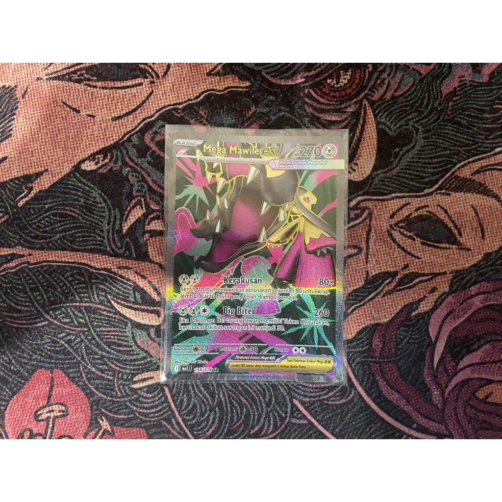 Kartu Pokemon TCG ma1 Mega Mawile ex SR Evolusi Mega Trading Card Game Indonesia