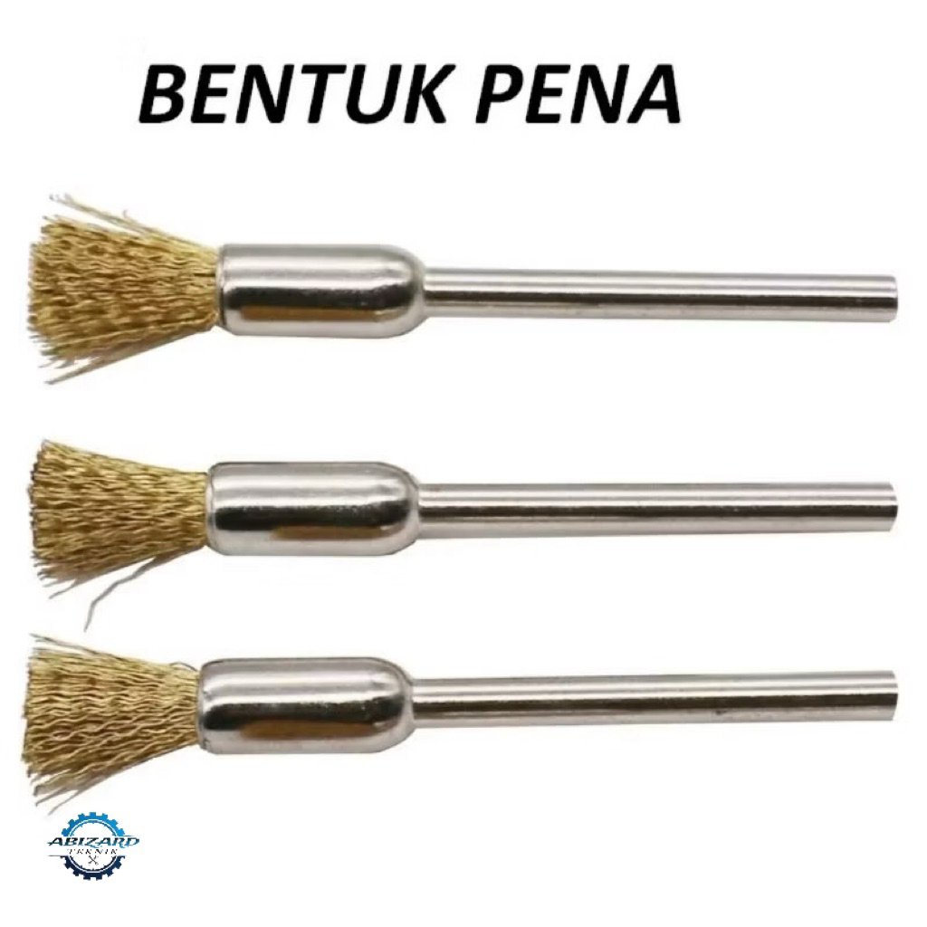 Sikat Kawat Mini Mata Bor Sikat Mini Brush sikat mini grinder kuning