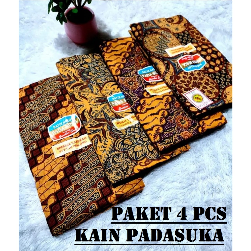PAKET 4 PCS KAIN JARIK PANJANG KEBAT SAMPING JARIT PADASUKA KATUN PREMIUM BAWAHAN BAJU KEBAYA