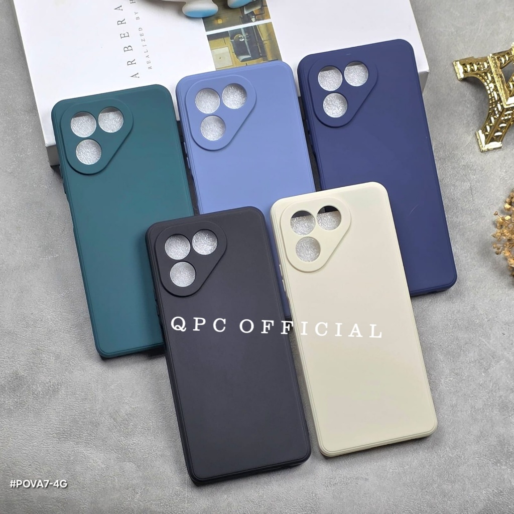 Tecno Pova 7 4G Tecno Pova 7 5G Tecno Pova 7 Ultra Softcase Macaron Square / Case Square Edge Tecno 