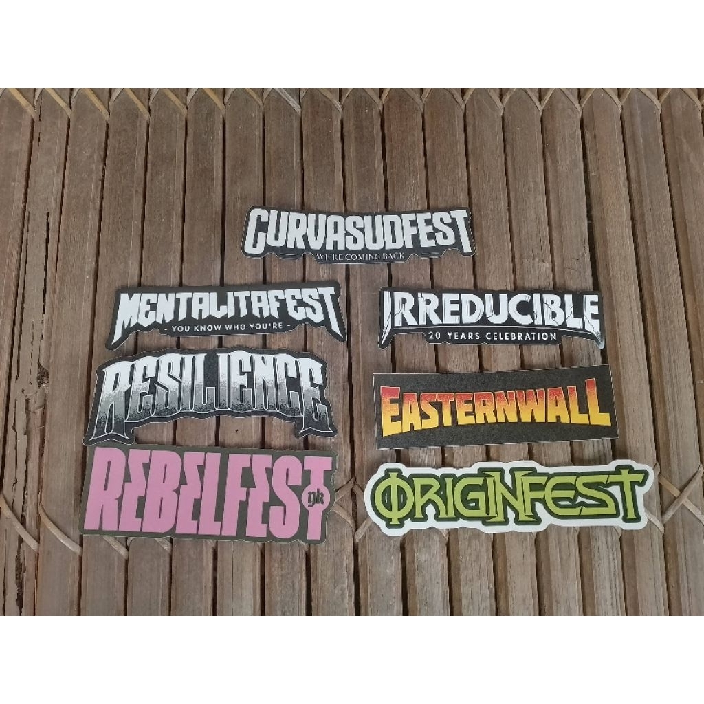 STIKER PACK EASTERNWALL CURVASUDFEST MENTALITAFEST ORIGINFEST EVENT BCS X PSS SLEMAN