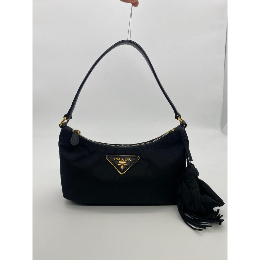 prada tessuto nylon mini bag black authentic