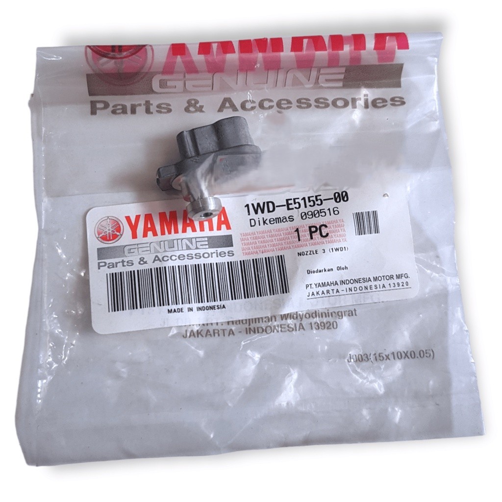 1WD-E5155-00 NOZZLE PIPA NEPEL POMPA OLI OIL PUMP R25 R-25 R 25 ORI ORIGINAL YAMAHA YGP ASLI