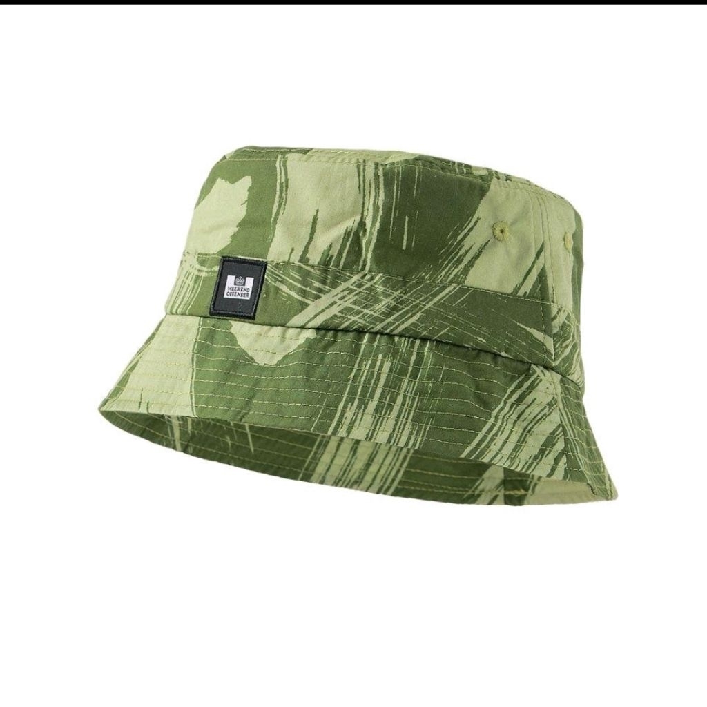 Weekend Offender Choroni Camo Bucket Hat Sapling Green Original