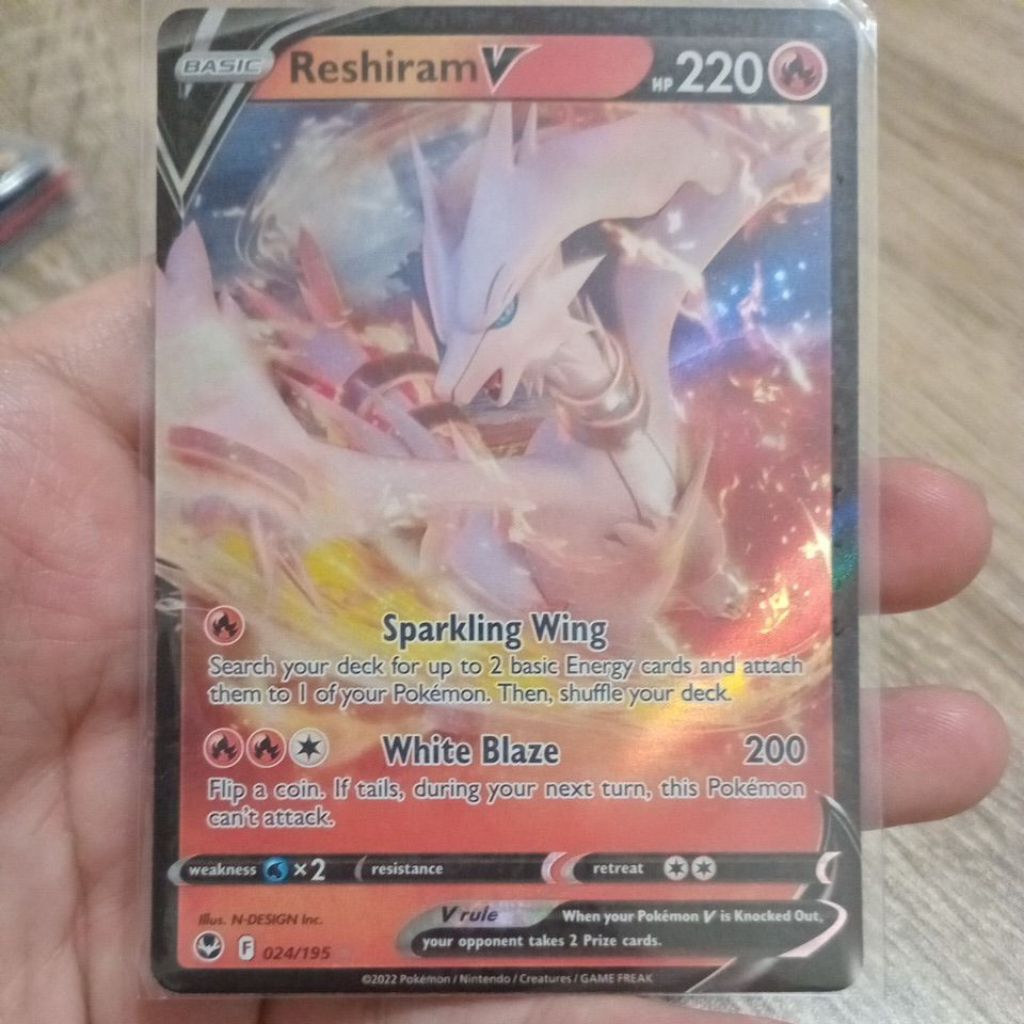 KARTU POKEMON RESHIRAM V ENGLISH HOLO