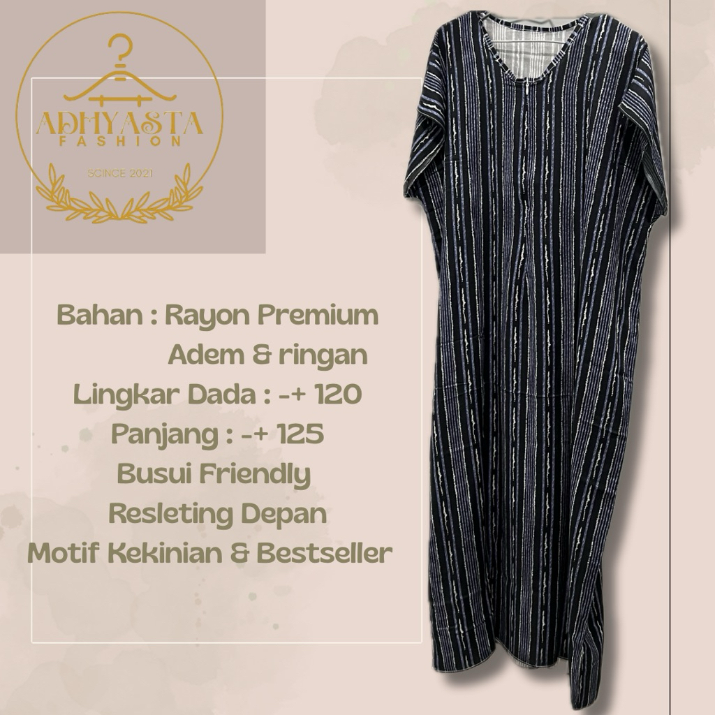 Rayon Premium Daster Kekinian Busui Friendly Motif - Bandung