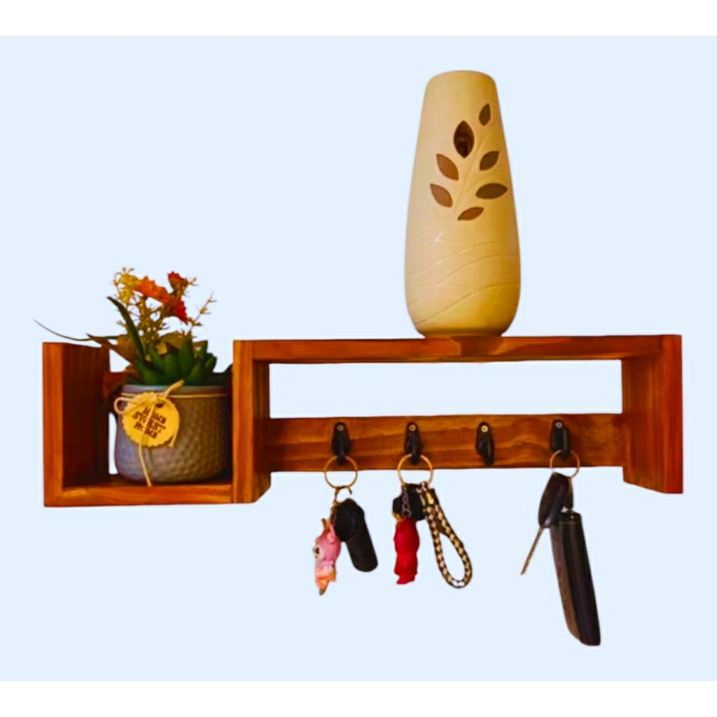 promo Rak gantung dinding / Rak kayu gantungan / Rak ambalan kayu / Rak serbaguna/ rak gantungan kun
