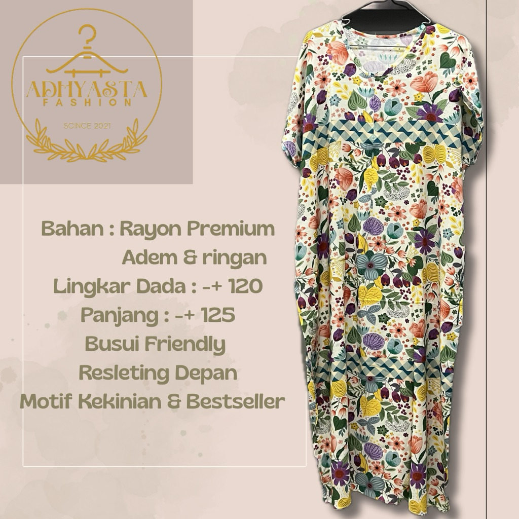 Rayon Premium Daster Motif Kekinian - Bandung