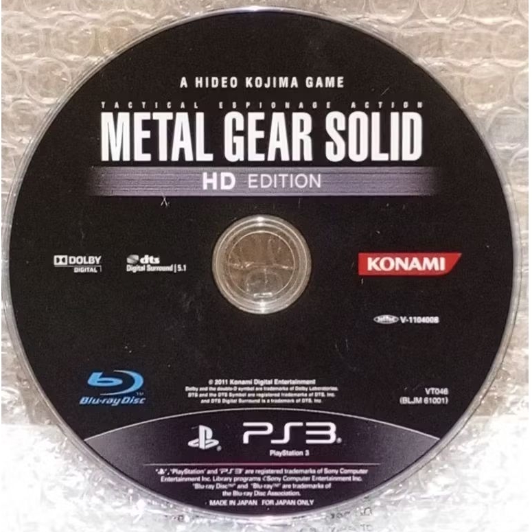 KASET PS 3 SECOND METAL GEAR SOLID
