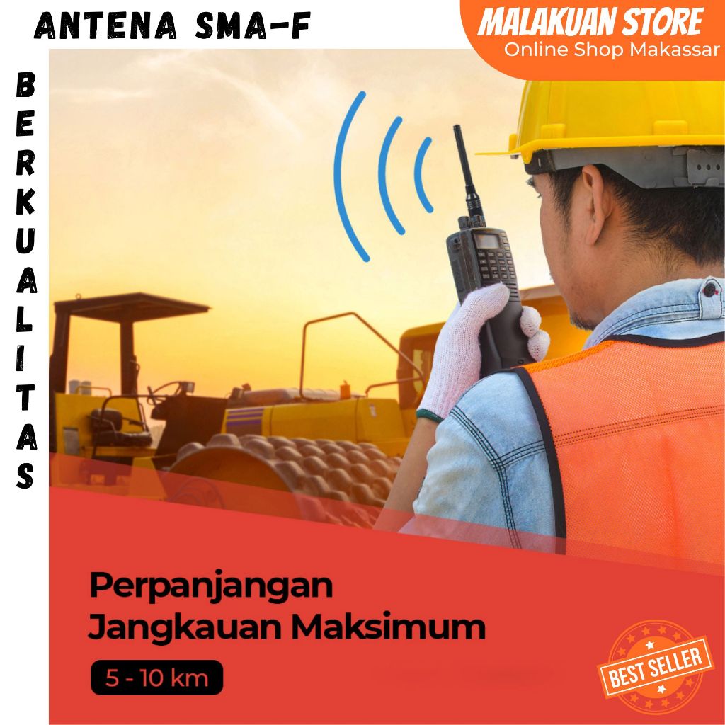 Antena SMA-F for BF-UV5R UV5RE UV82 UFO / Aksesoris HT Antena Kuat Sinyal