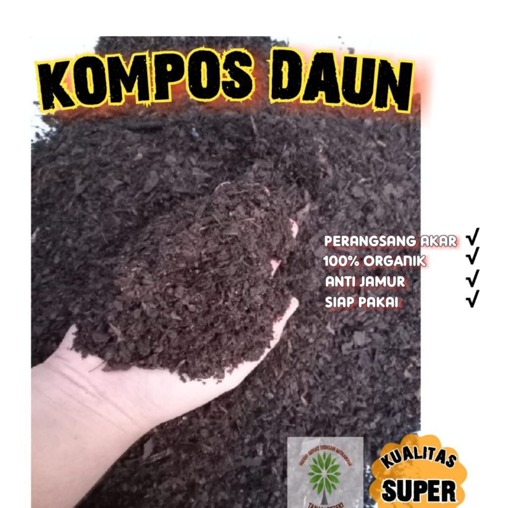pupuk kompos daun 3 liter full