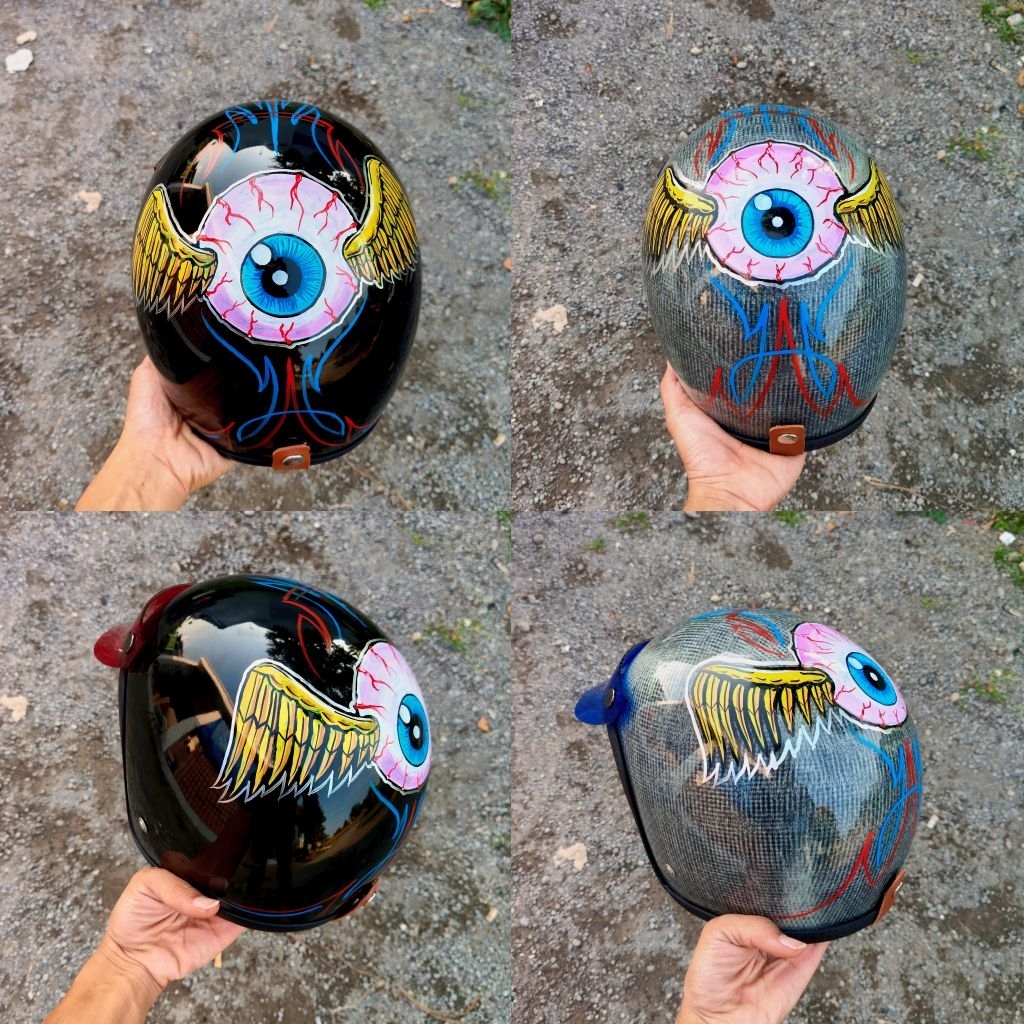 Helm Slimhead Kustom Free Pet Retro