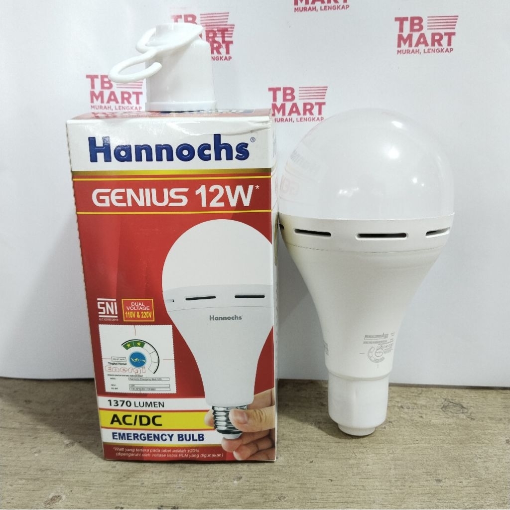 LAMPU LED EMERGENCY HANNOCH GENIUS 12 watt