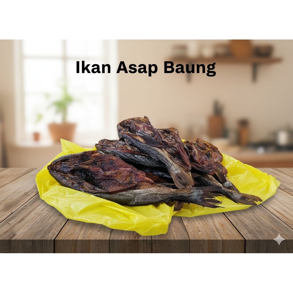 500 gr Ikan Asap Baung / ikan Sale Baung