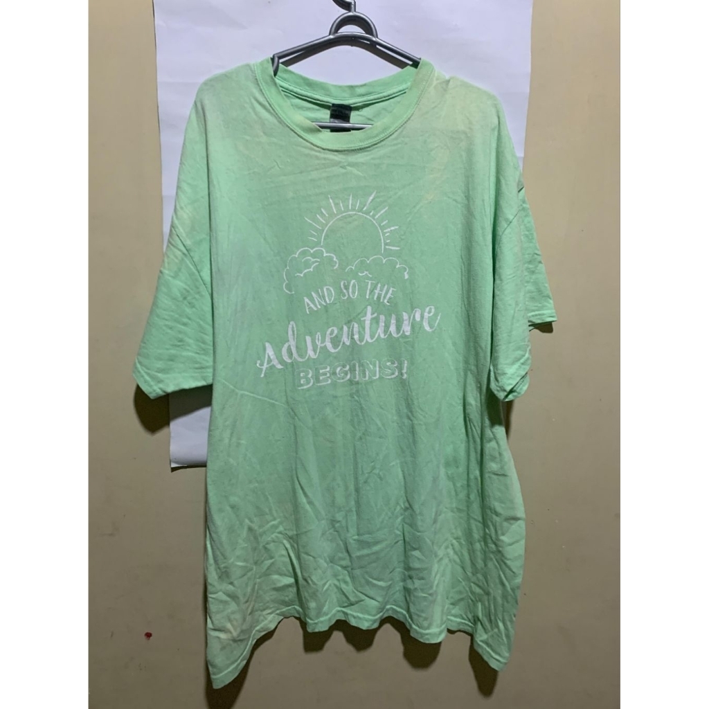 Kaos Gildan Heavy Cotton Hijau Muda