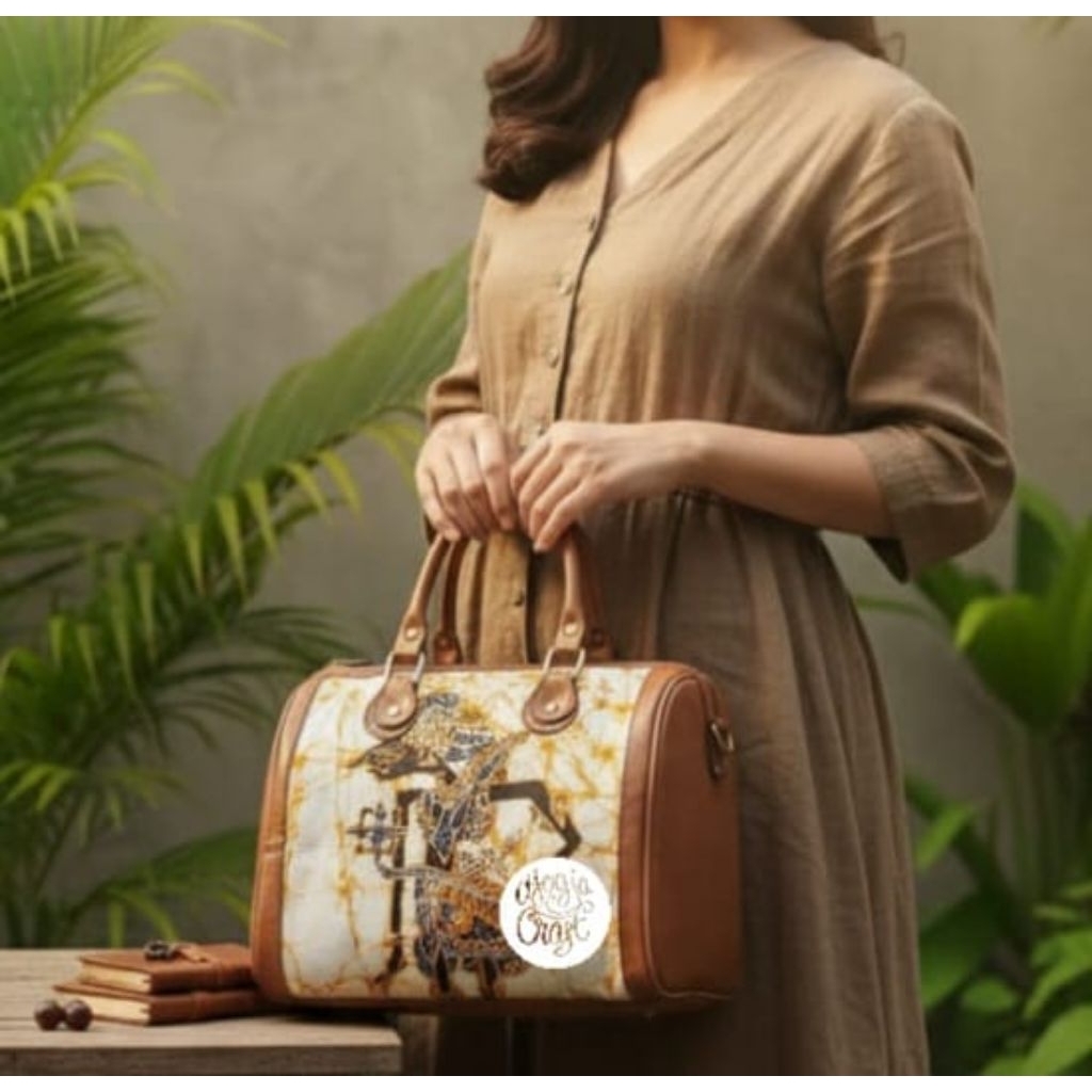 Tas Kulit Batik Speedy Wayang