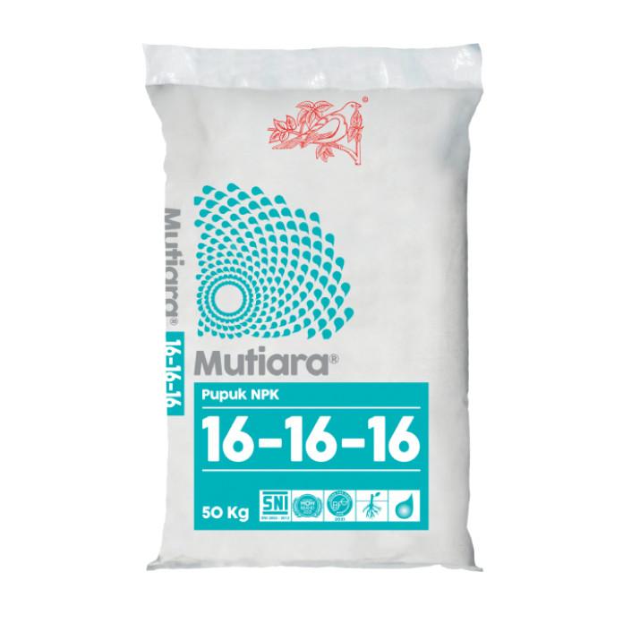 Pupuk NPK Mutiara 16-16-16 50 Kg Untuk Buah/Bunga