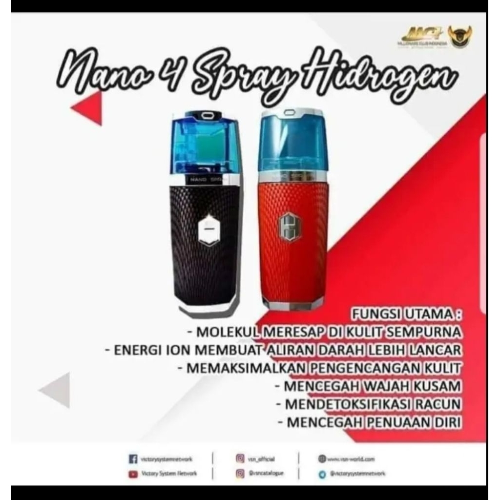NANO SPRAY V4 hidrogen Mci Original Segel