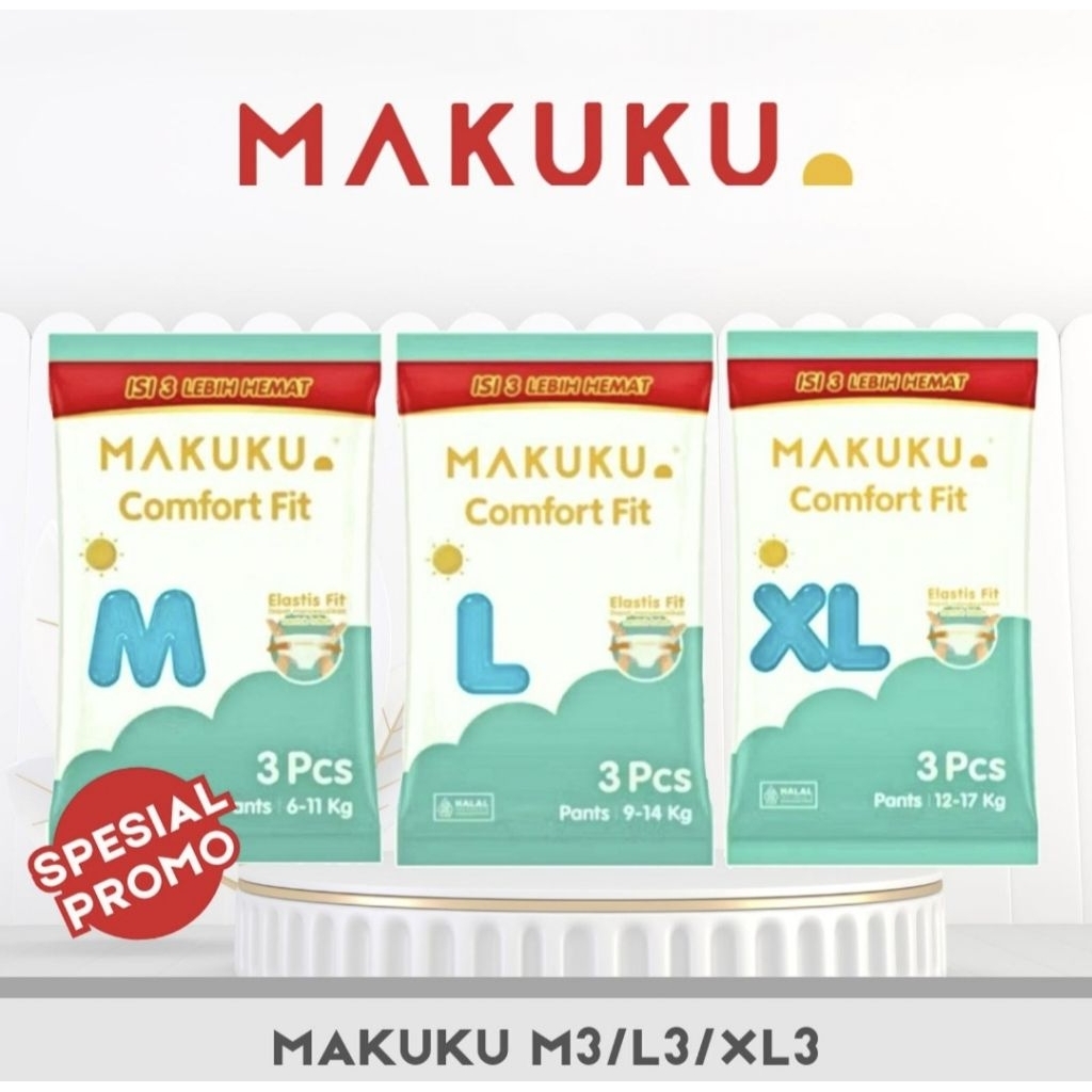Pampers makuku rencengan size XL