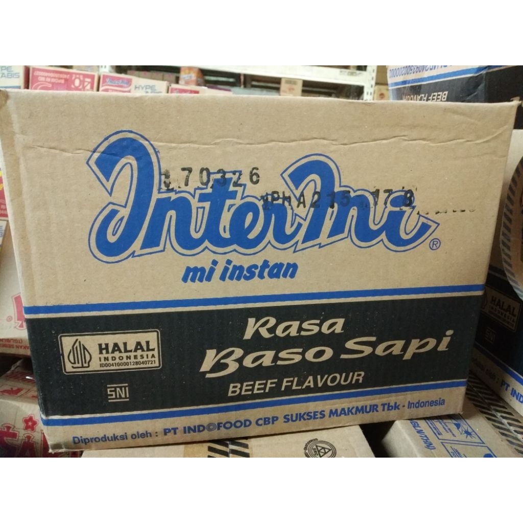 Intermi Mie Instan Kuah 1 Karton||Intermi Rasa Baso Sapi 55 gr 1 Dus||Mie Instan Murah 1 Dus isi 40p