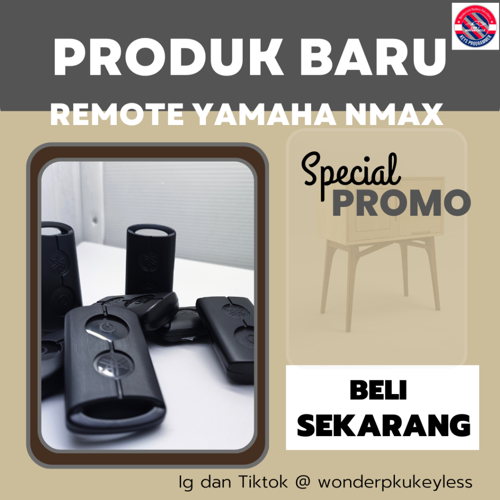 Remote Kunci Keyless Yamaha NMax Aerox Lexi