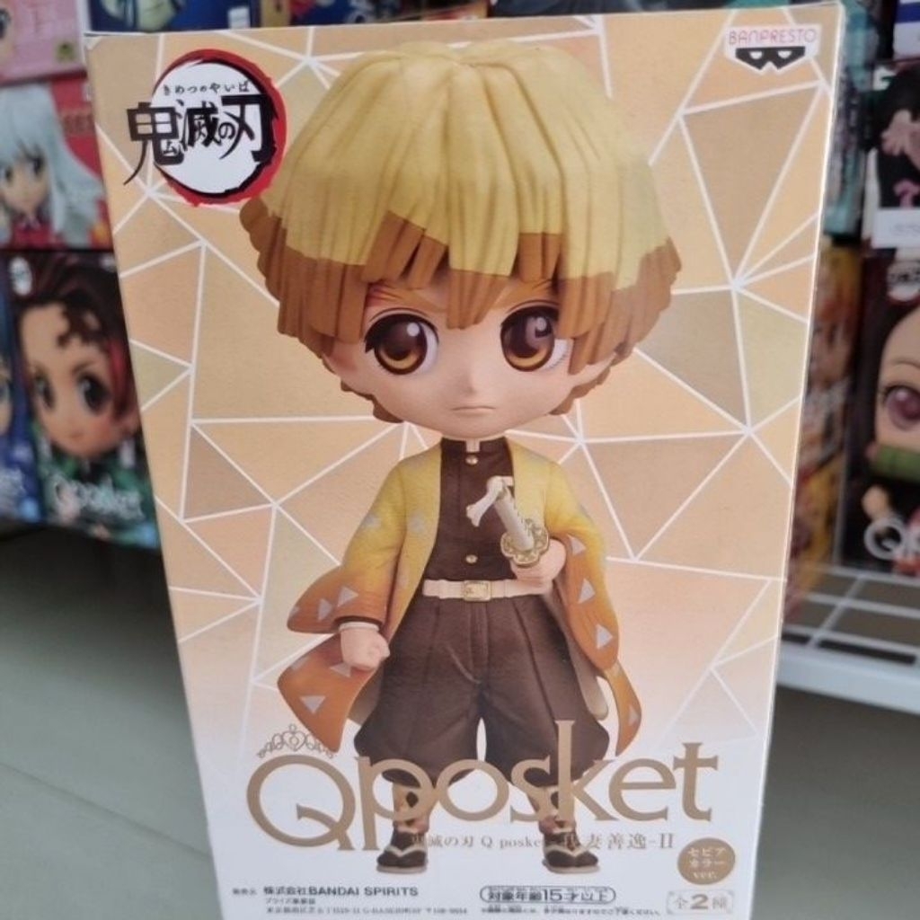 Bandai Qposket  Action Figure Zenitsu Demon Slayer Ori Japan Bandai (B type)