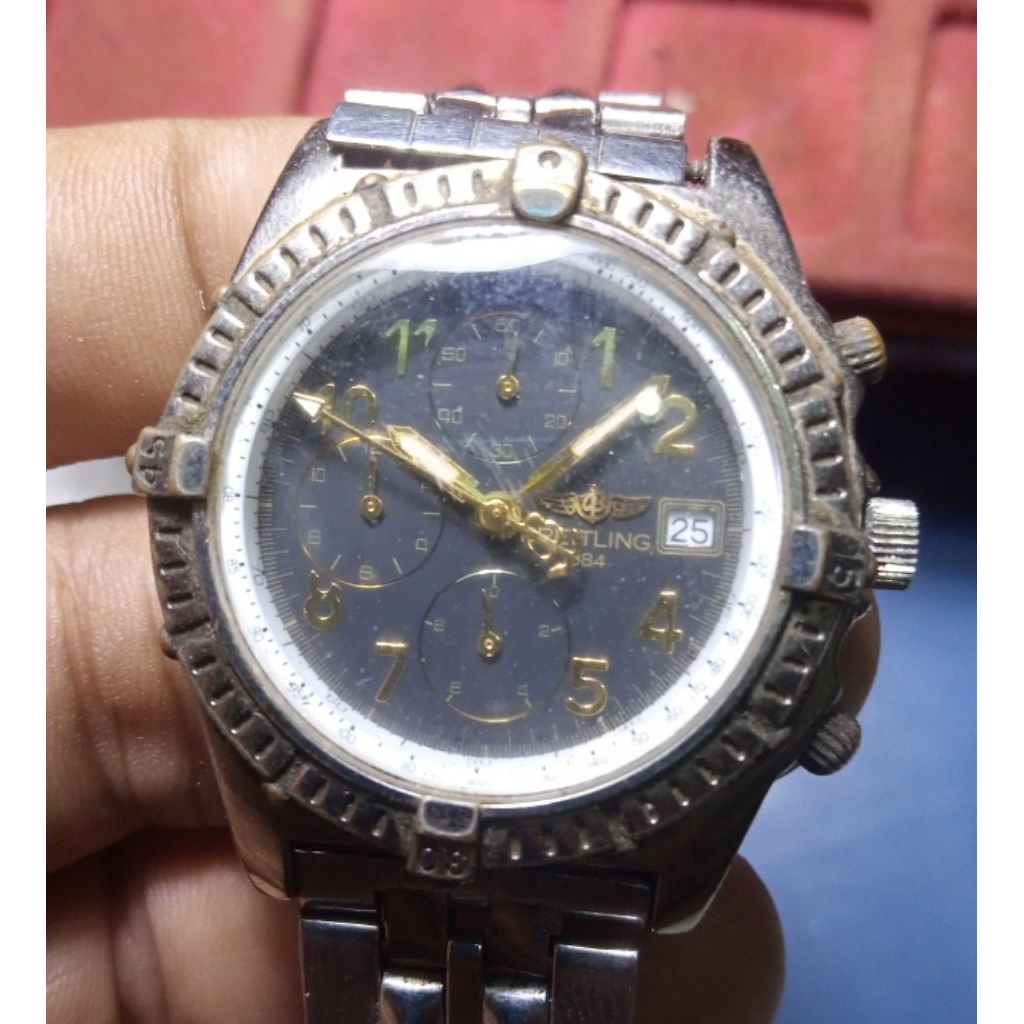 Jam Tangan Pria Quartz Breitling Clone/Kw