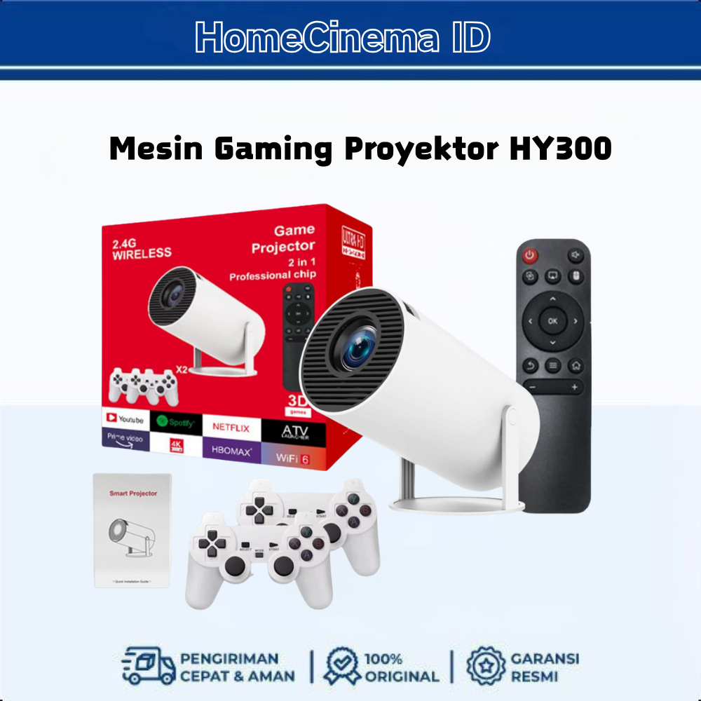 【COD】Proyektor Android Gaming HY300 Pro Proyektor Android 11.0 Proyektor 4K Home Cinema T01 Proyekto