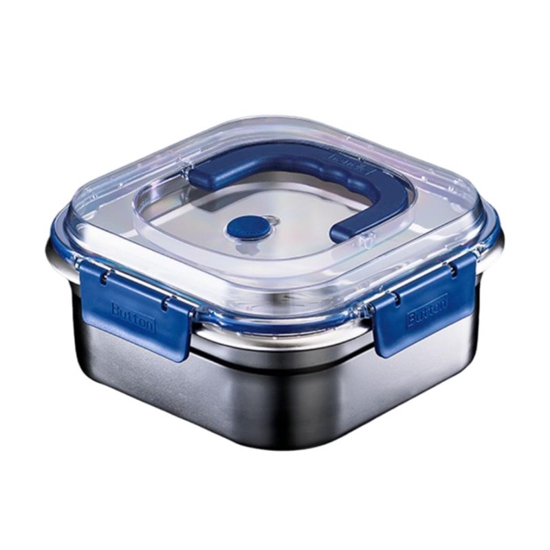1800ml Wadah Makanan Kontainer Makanan Sayuran Kotak Makanan Stainless Steel Lunch Box Premium