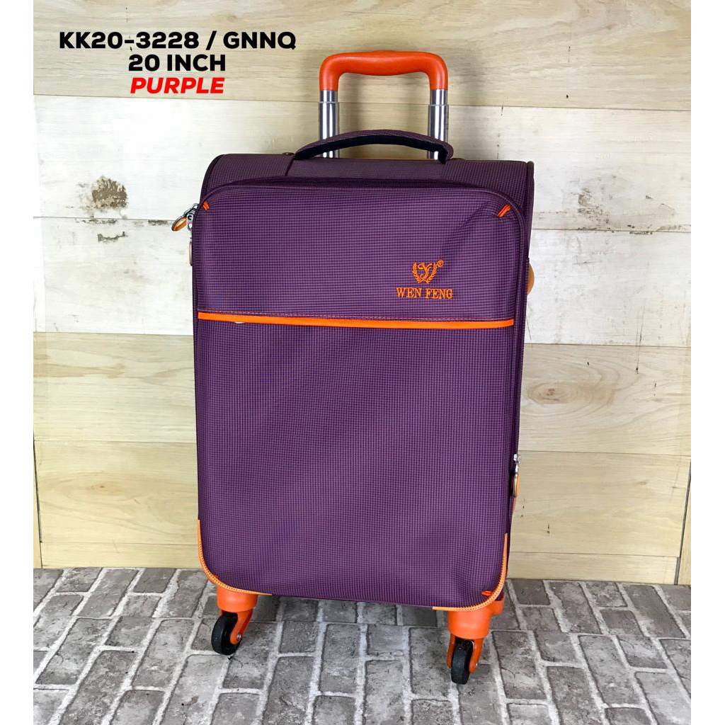 koper 20in, bahan kain tebal roda 4, import ori