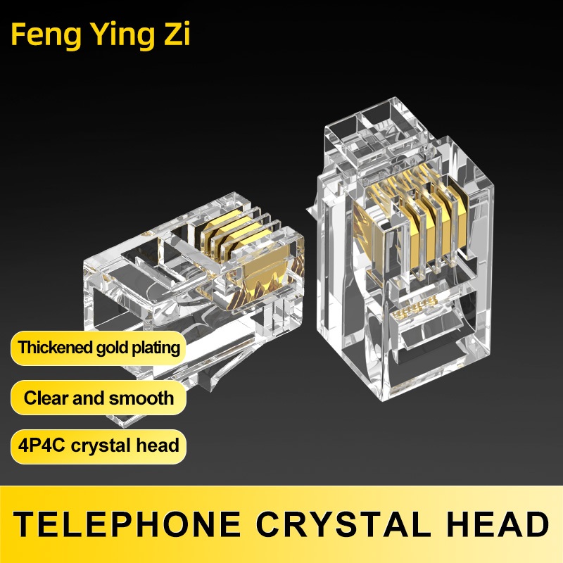 RJ9 4P4C handset 4p audio RJ-9 Konektor Telepone kabel cable telephone