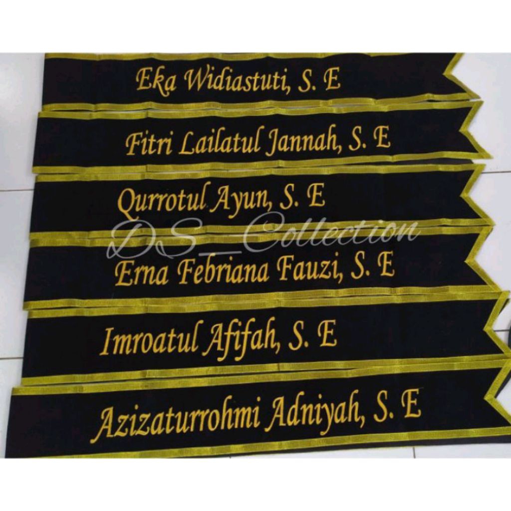 Selempang Wisuda Selempang Kain Bludru (1 hari jadi)