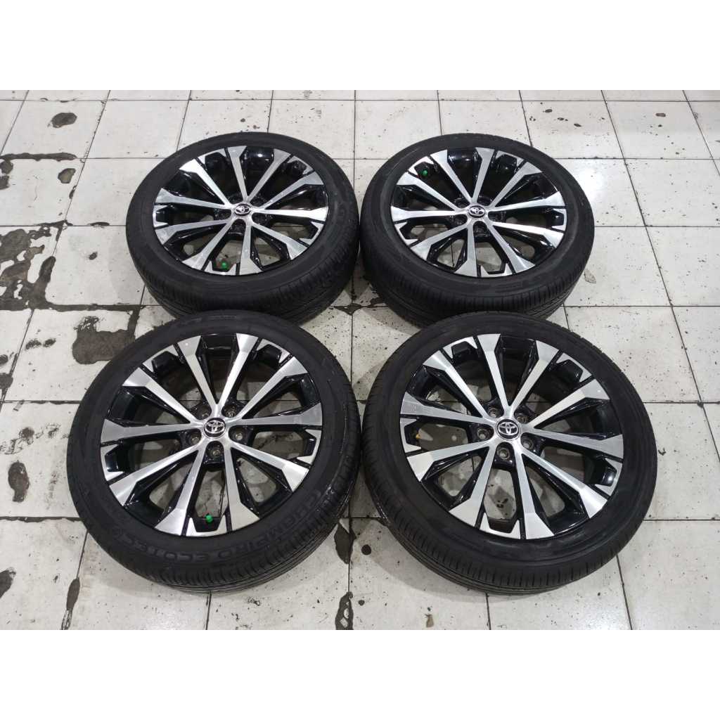 Paket Ban Velg Original Copotan Veloz Ring 17 R17 Baut 5x100 Altis Sienta Xenia Avanza