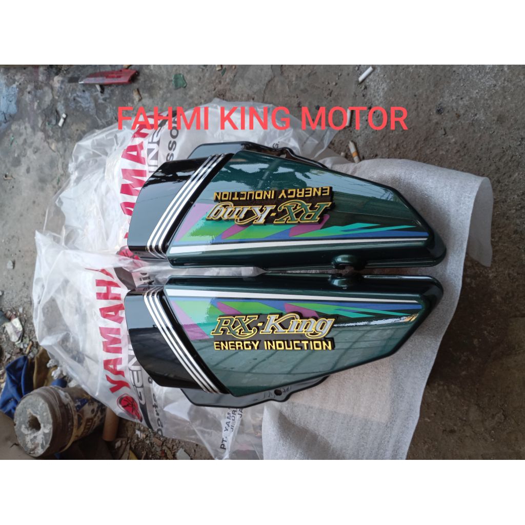 COVER BOK DOP AKI OLSAM RX KING HIJAU BOTOL 1997/98 ORIGINAL YGP TANPA. SAMBUNGAN