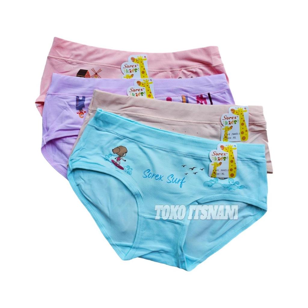 Cd Anak Perempuan Lusinan Sorex Kids NA 401 | Celana Dalam Anak Cewek Sorex
