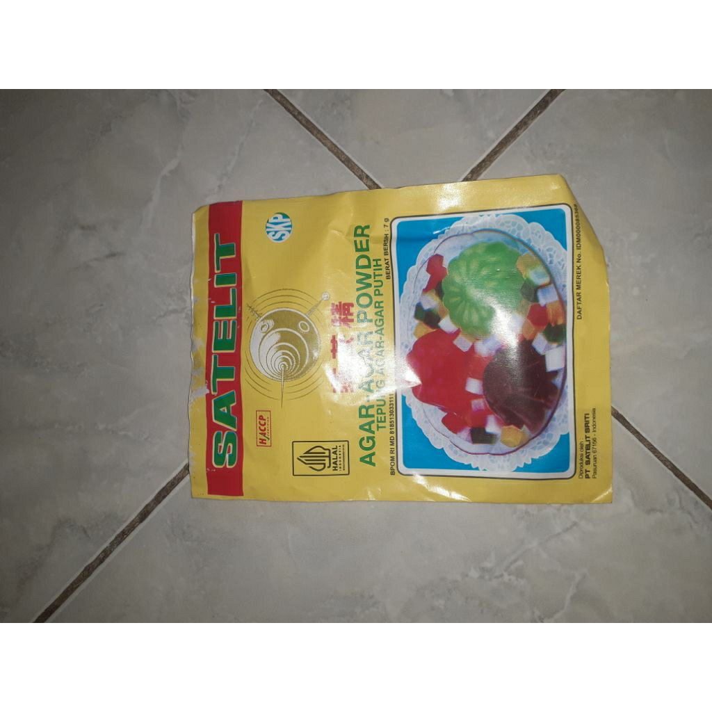 Agar Agar Powder Satelit 7 gram EXP MEI 2029