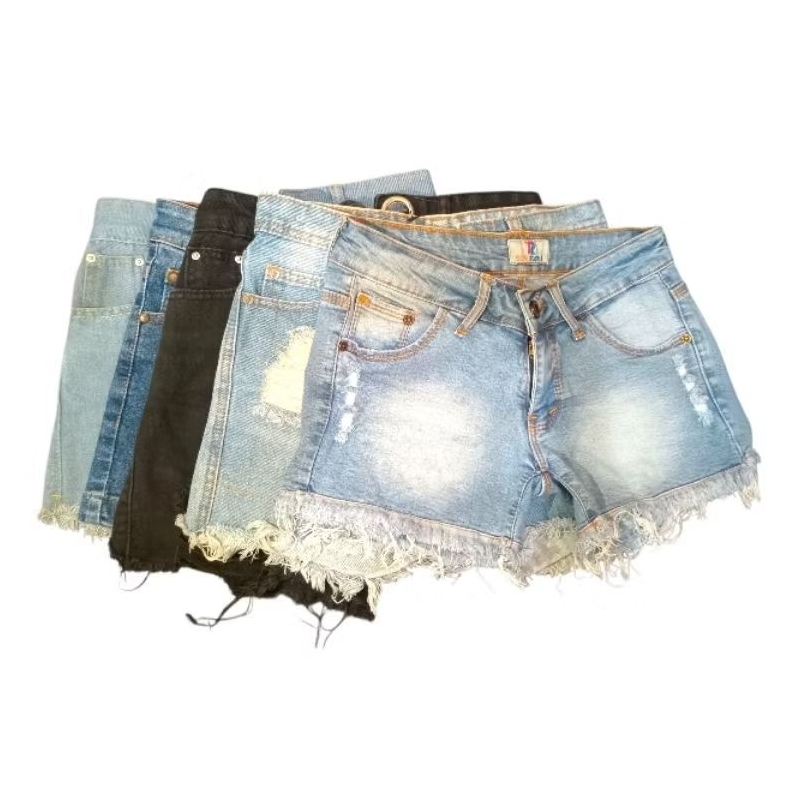 ( PRELOVED ) Celana pendek jeans wanita korea