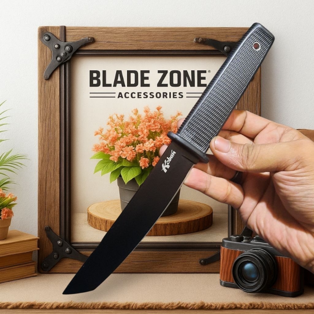 Kobun Cold Steel Survival Knife Blacked Stainless Steel "BLADEZONE