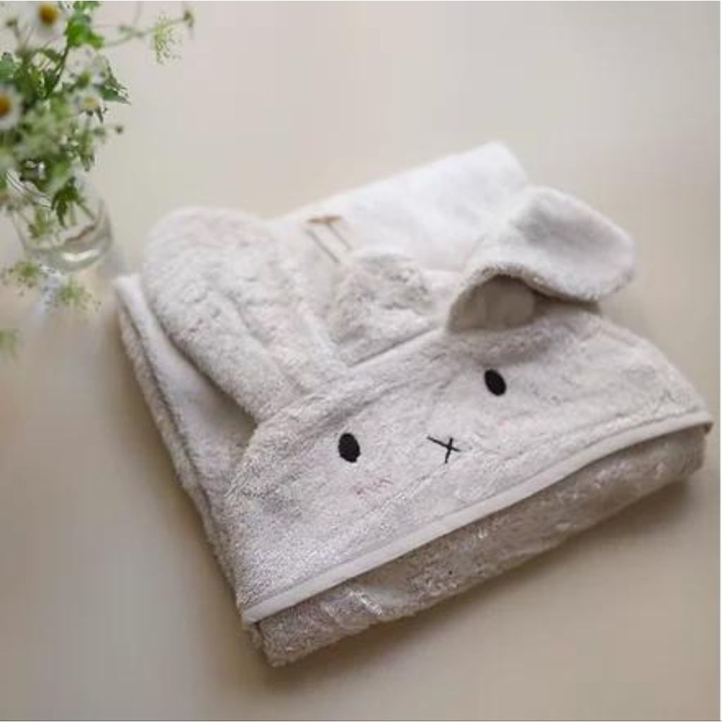 Mellow | Bunny 100% bamboo bath towel/ handuk mandi bayi/ anak/ handuk tudung