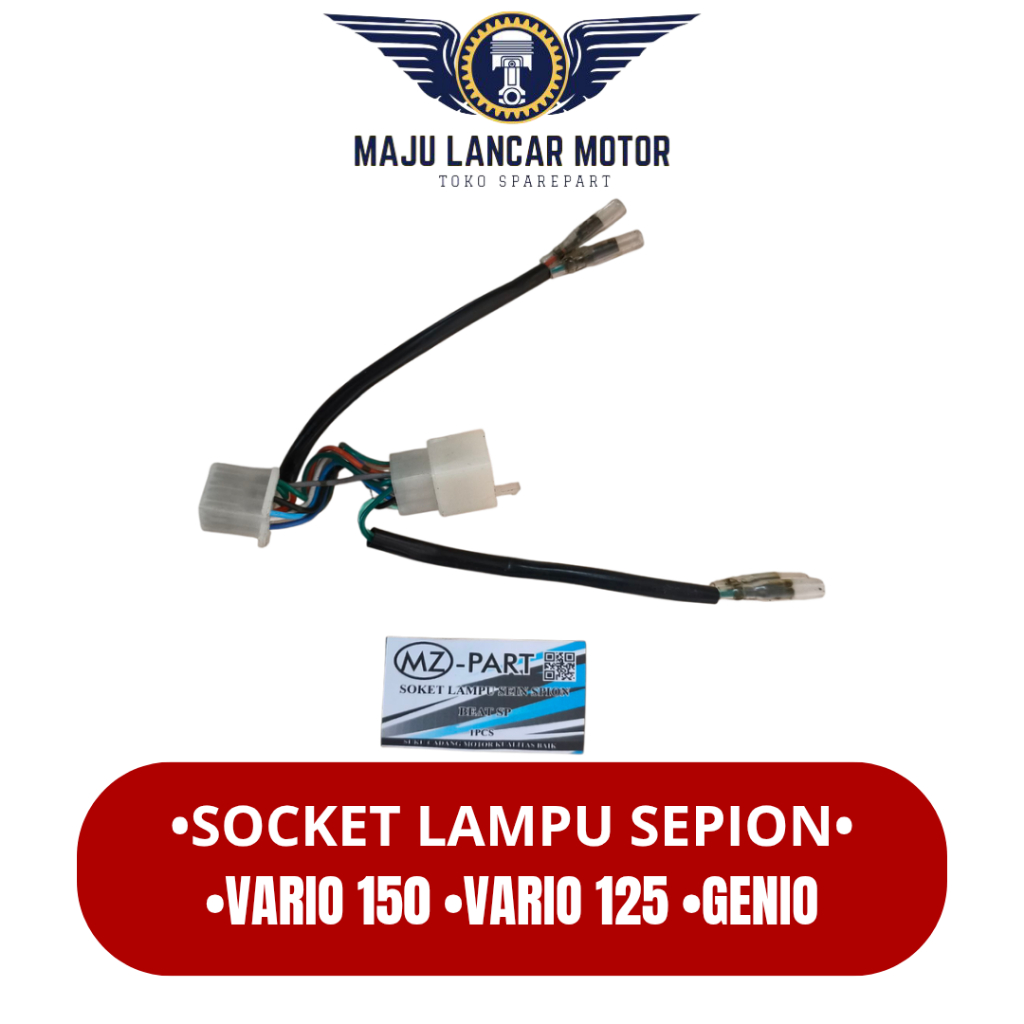 Kabel Soket Socket Lampu Spion Sein LED Beat Vario 125/150 Genio