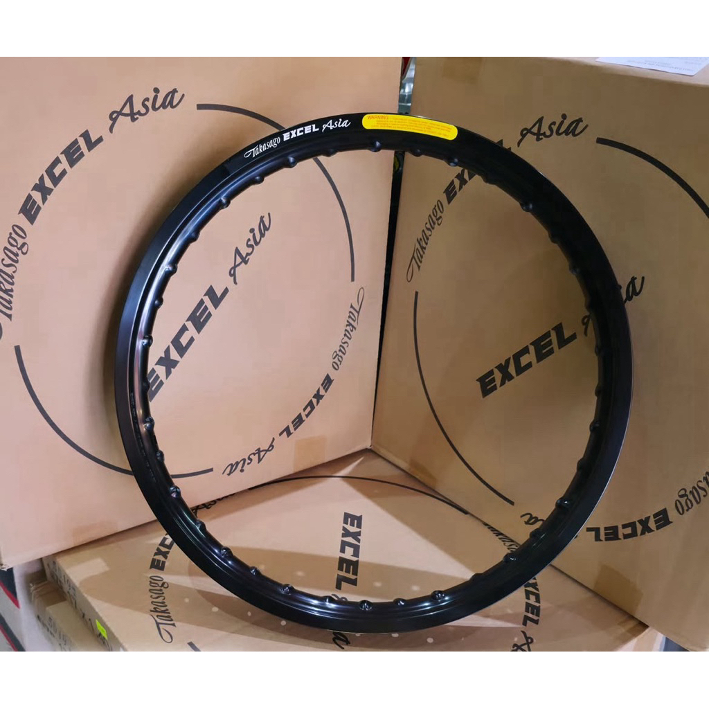 velg velk palek TAKASAGO EXCEL ASIA original ukuran 160 185 ring18 r18 ring 18 r 18 warna black glos