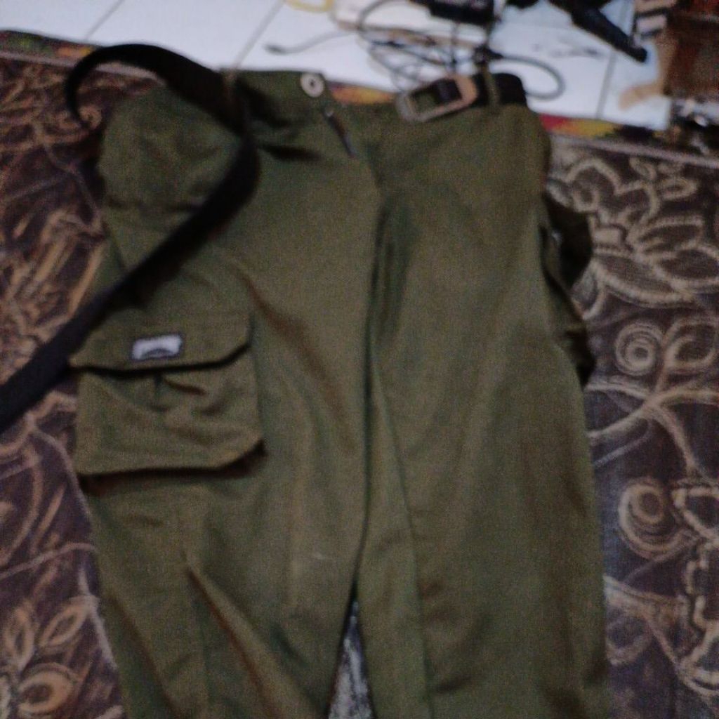 celana cargo army second