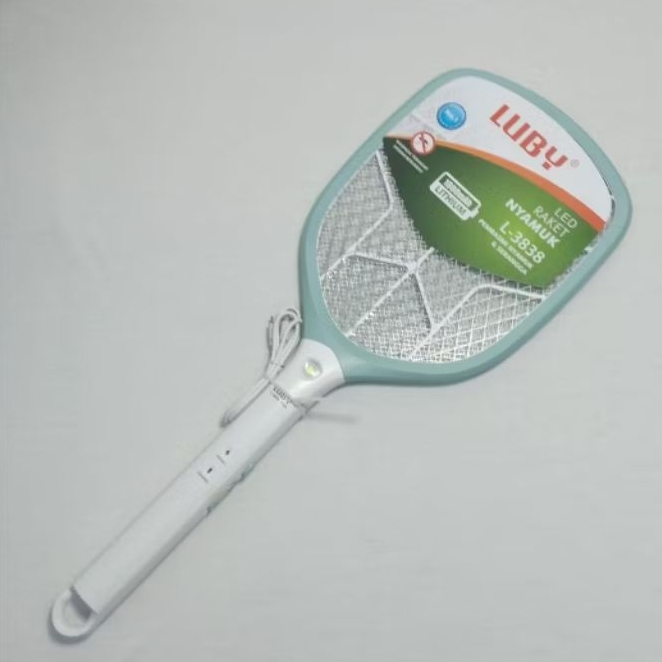 RAKET NYAMUK LUBY L-3838 ORIGINAL ASLI LUBY RAKET NYAMUK CHARGER ELEKTRIK CAS ULANG